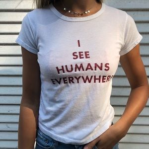 Brandy Melville ‘I see humans everywhere’ top